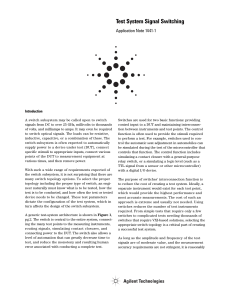 Test System Signal Switching