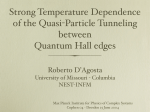 Strong Temperature Dependence of the Quasi