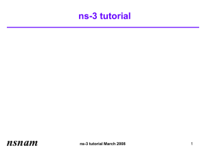 ns-3 tutorial