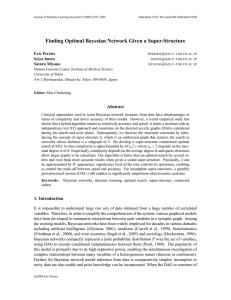 Finding Optimal Bayesian Network Given a Super