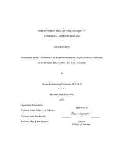 INTERVENTION TO SLOW PROGRESSION OF PERIPHERAL