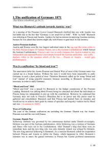 GERMAN UNIFICATION Charlotte 1.The unification of Germany