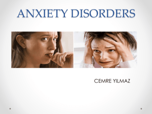 anxiety disorders