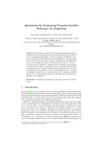 Quantitatively Evaluating Formula-Variable Relevance by