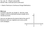 Physics Lecture #23