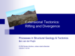 Extension Tectonics - Processes in Structural Geology and Tectonics