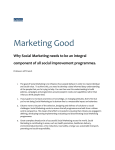 Marketing Good - Strategic Social Marketing