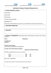 Individual Funding Treatment Request form