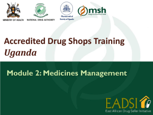 Quality of Medicines - Drug Sellers Initiative