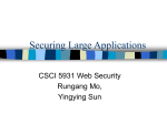 Securing a Large Application