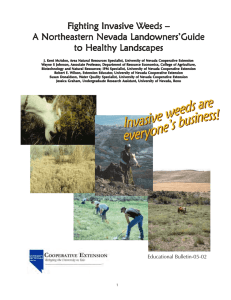 Fighting Invasive Weeds - A Northeastern Nevada Landowners