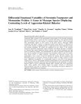 Differential Functional Variability of Serotonin Transporter and
