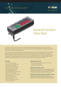 General Function Valve Pack