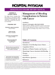 management of Bleeding Complications in Patients with Cancer
