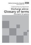 Glossary of terms - Oxford University Hospitals