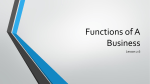 Functions of A Business