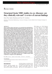 Structural brain MRI studies in eye diseases: are they clinically