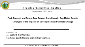 Past, Present, and Future Tree Canopy Conditions in San Mateo