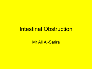 Intestinal Obstruction