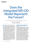 does the Integrated md-od model Represent the Future?