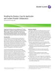 Detailing the Business Case for Application and Content Provider