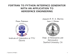 fortran to python interface generator