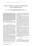 Delay-Locked Loop Using 4 Cell Delay Line with Extended Inverters