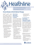 Home Infusion Of Anti-Infective Therapy