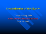 Hospitalization of the Elderly