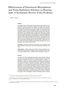 Effectiveness of Directional Microphones and Noise Reduction