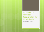 Qualities of Physical Preparation for Martial Arts