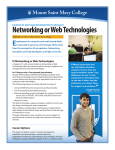 Networking or Web Technologies