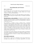 Drug Elimination and Clearance