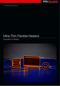 Ultra-Thin Flexible Heaters