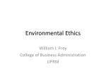 Environmental Ethics