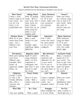 Words Their Way- Homework Activities Choose 5 activities from the