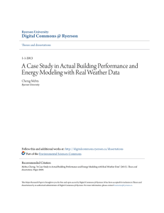 A Case Study in Actual Building Performance and Energy Modeling