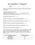 Our Living World 1 – Homework 2