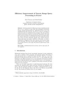 Efficiency Improvement of Narrow Range Query - CEUR