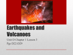 Earthquakes and Volcanoes