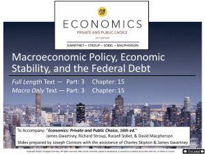 Macroeconomic Policy, Economic Stability, and the Federal Debt