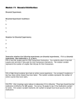 Module 17: Binomial Distributions Binomial Experiment: Binomial