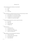 Stretching Pre Test Which of the following types of stretching is not