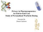Privacy in Pharmacogenetics: An End-to