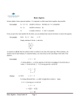 SG 10 Basic Algebra