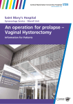 An operation for prolapse – Vaginal Hysterectomy