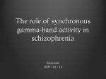 The role of synchronous gamma-band activity in schizophrenia
