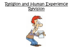 Religion and Human Experience Revision
