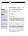 Estimating Age in Dogs and Cats Using Ocular Lens