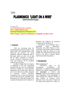 Plasmonics Nanotechnology